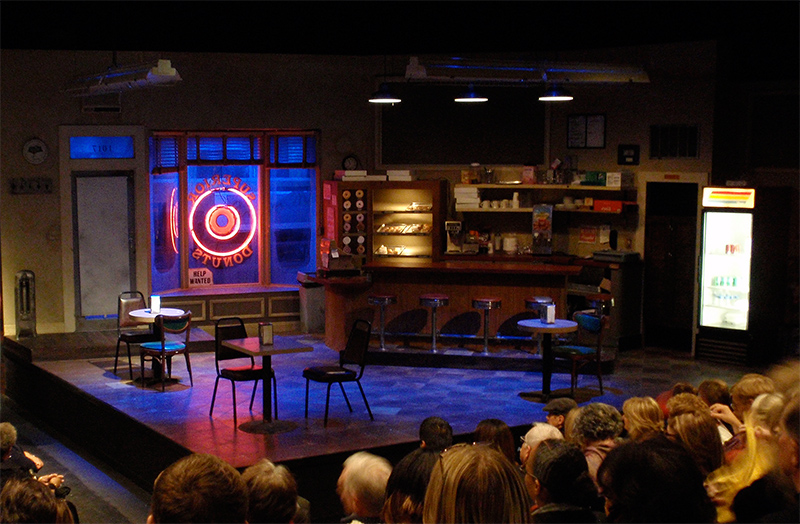 Production of Superior Donuts at the San Diego Repertory Theatre